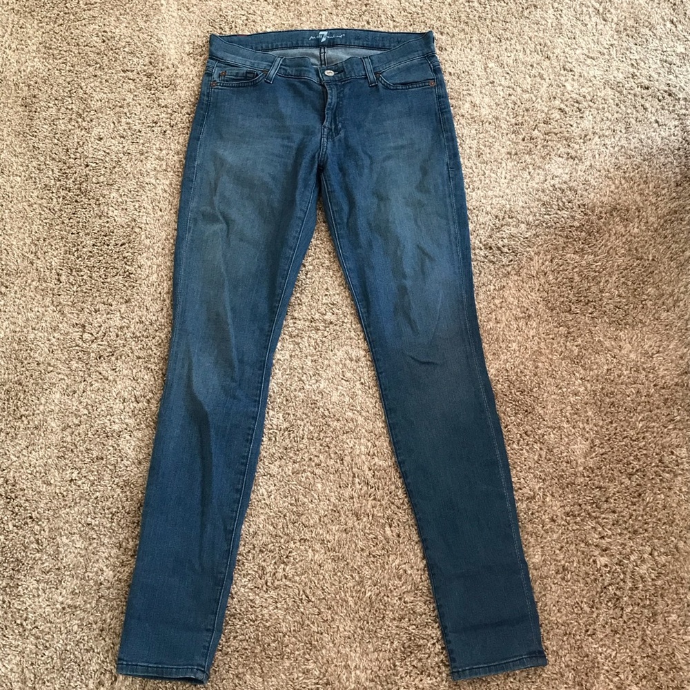 7 for all mankind skinny jean size 27